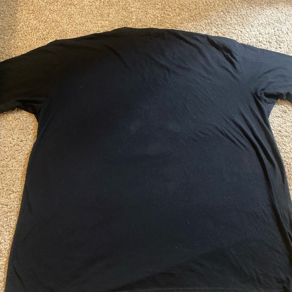 Black Graphic T-Shirt with Floral Skull Design Into the am - Picture 2 of 5